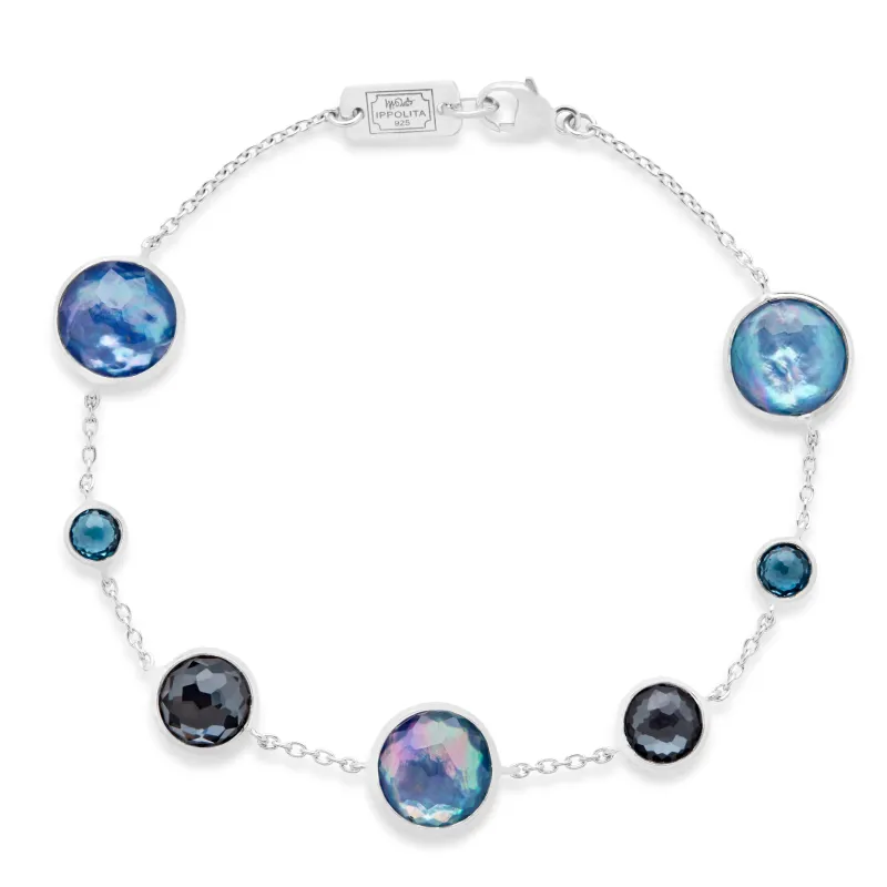 7-Stone Link Bracelet made by Ippolita