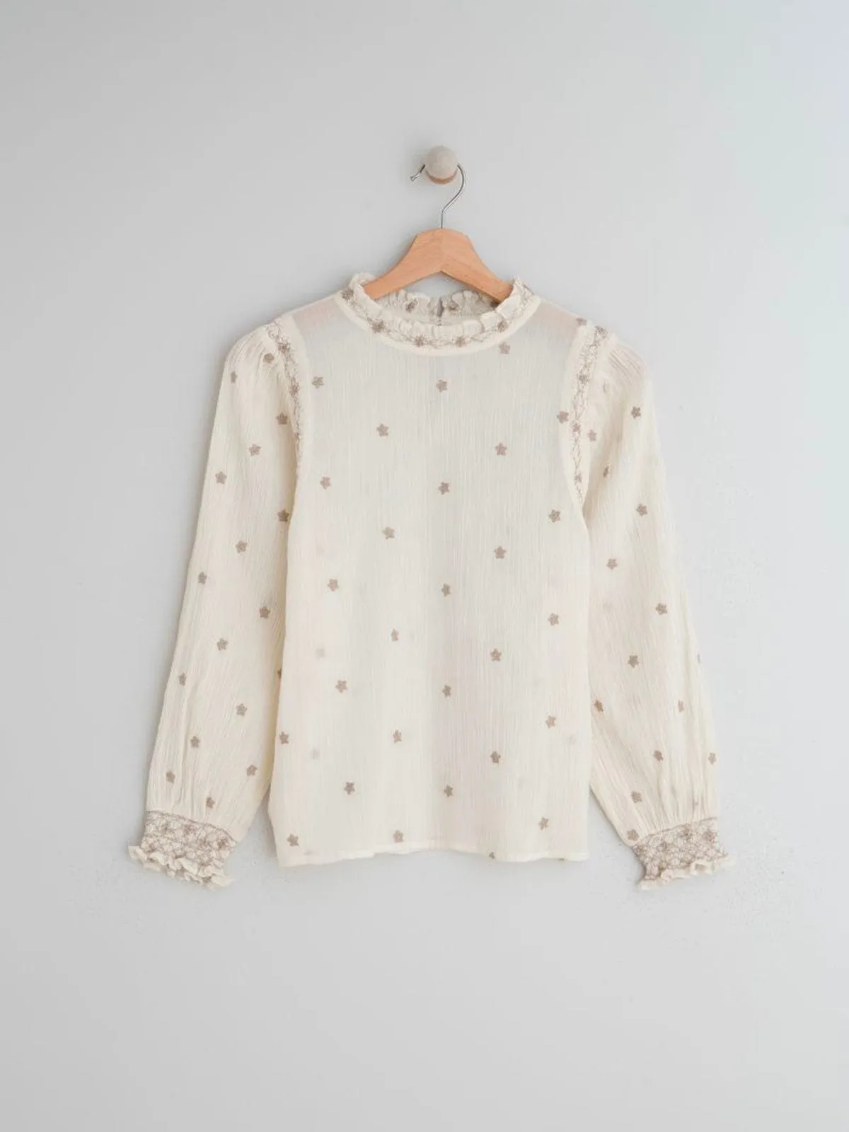 Gauze Blouse - Cream sold by iris