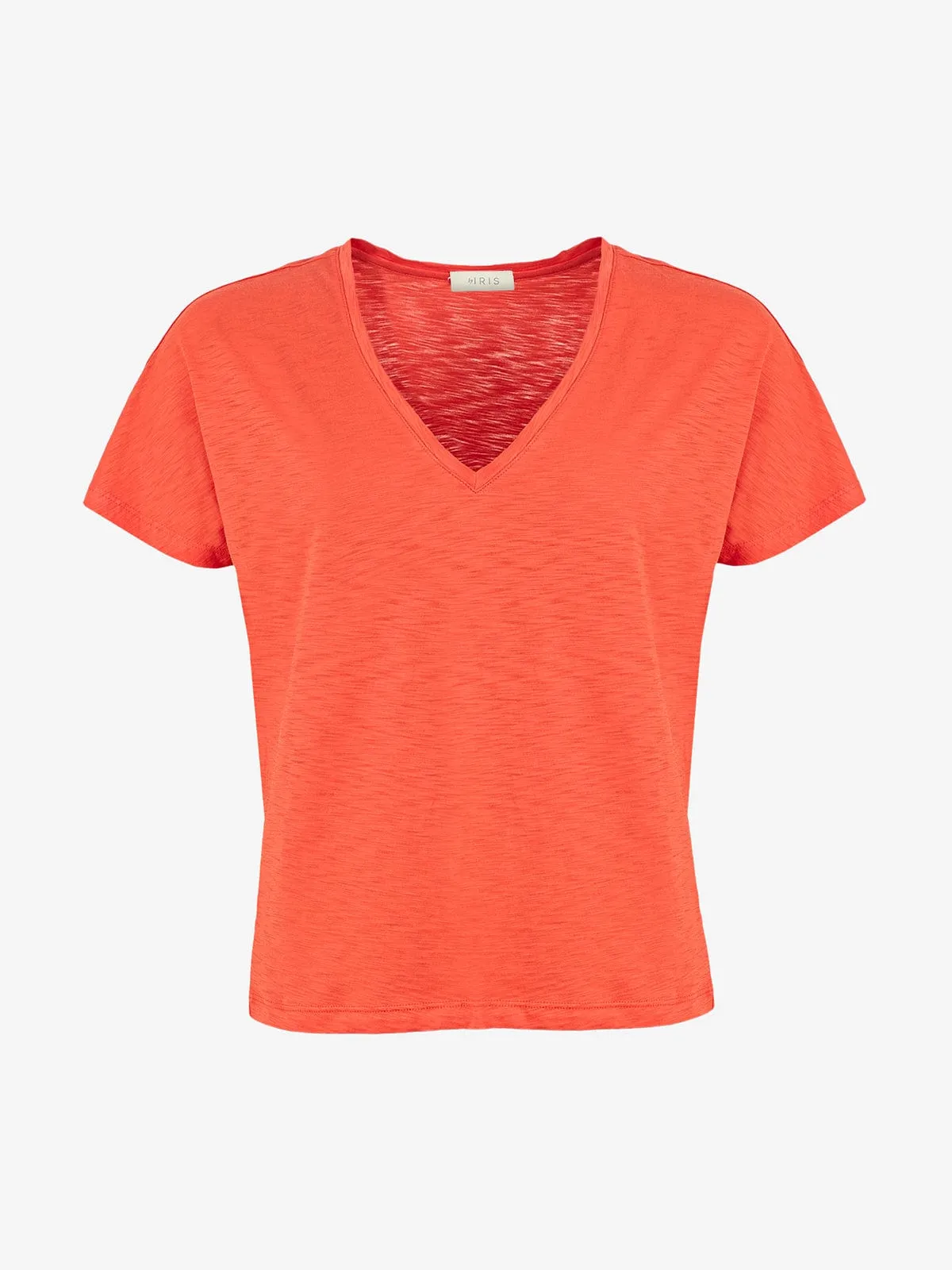 Esmee Pima Cotton V Neck - Coral sold by iris product image thumbnail 5