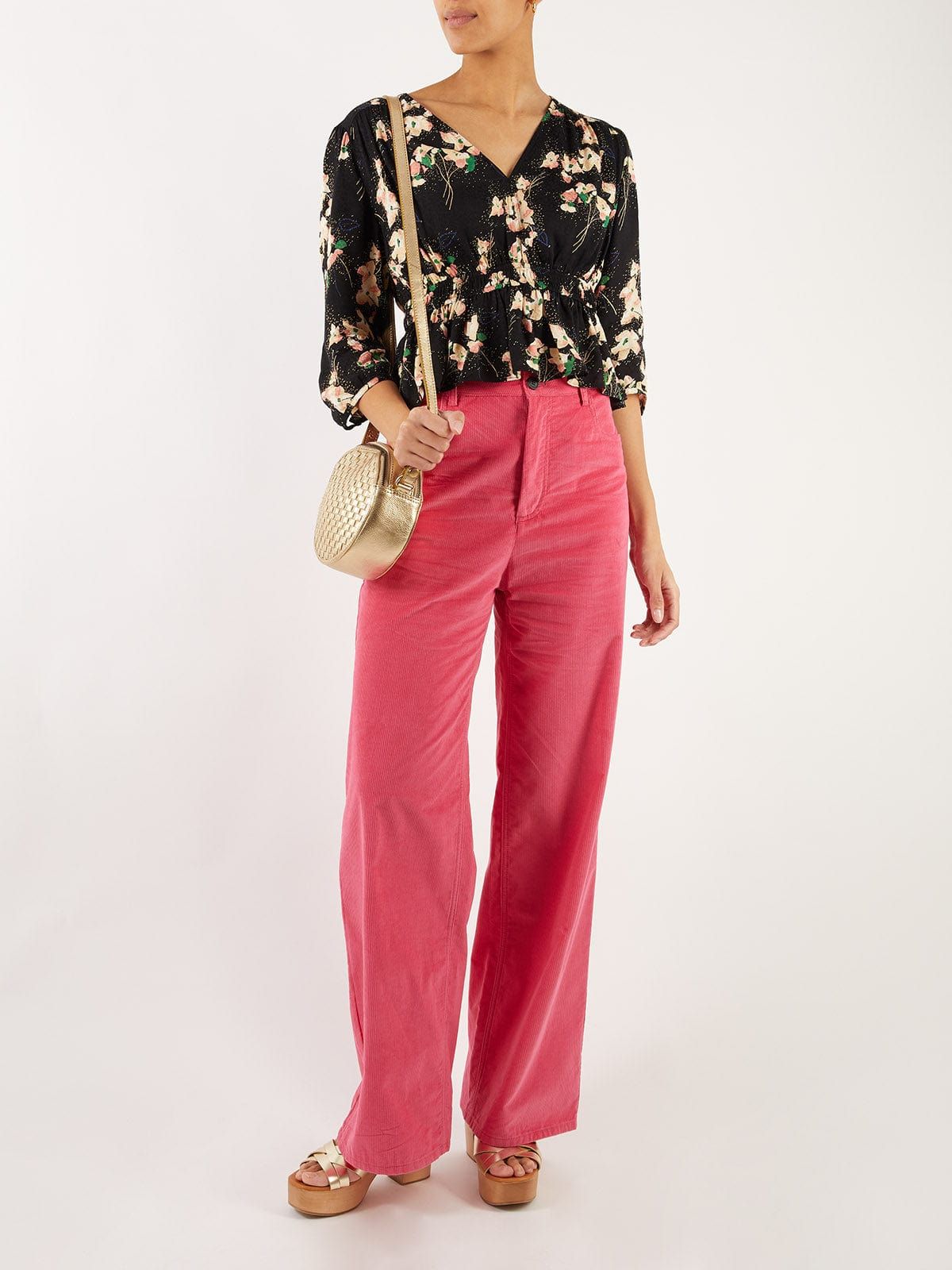 Edon Floral-Print Jacquard Peplum Top sold by iris product image thumbnail 5