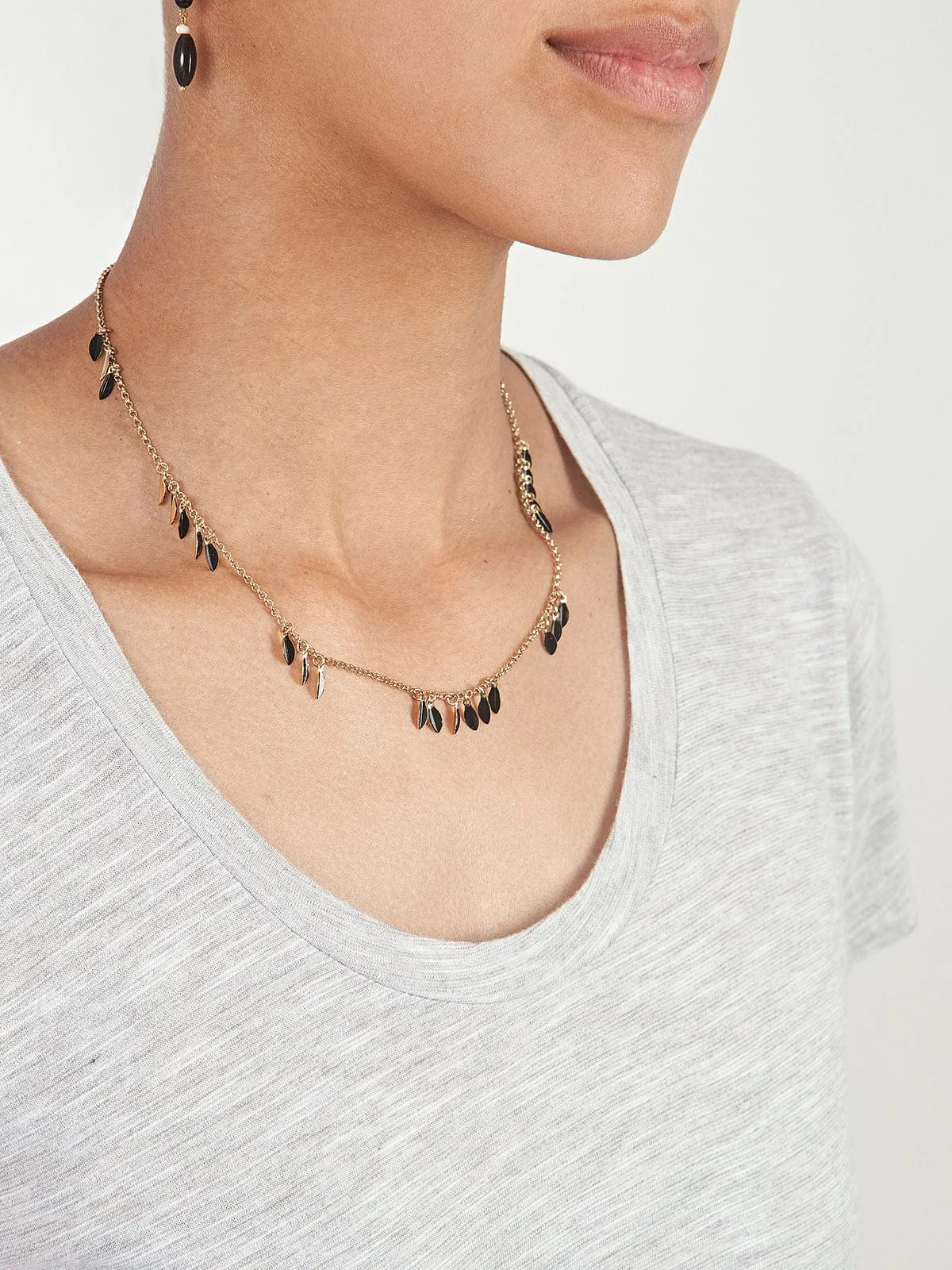 Leaves Charm Necklace sold by iris product image thumbnail 2