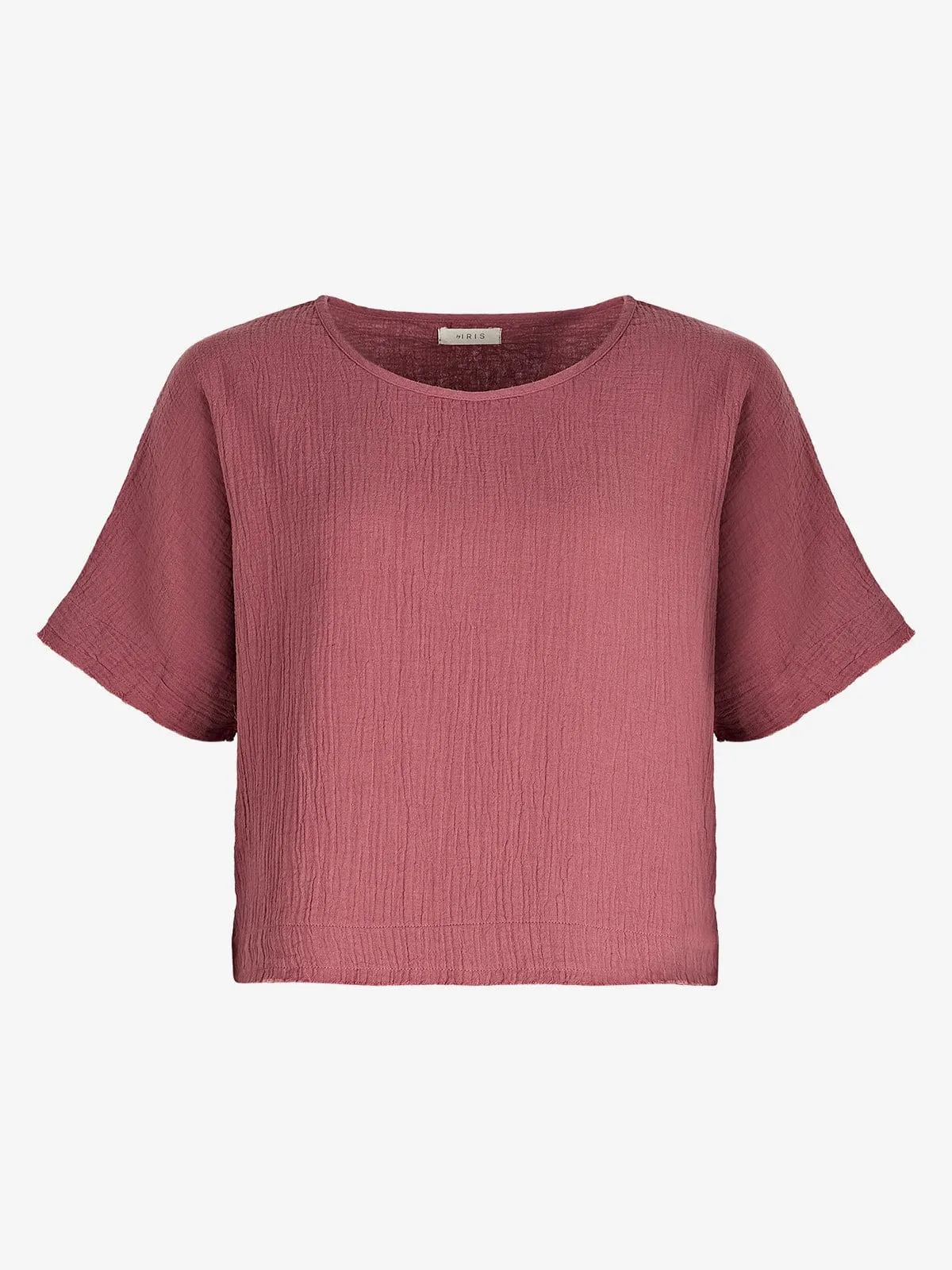Josie Cotton-Gauze Top – Pink sold by iris