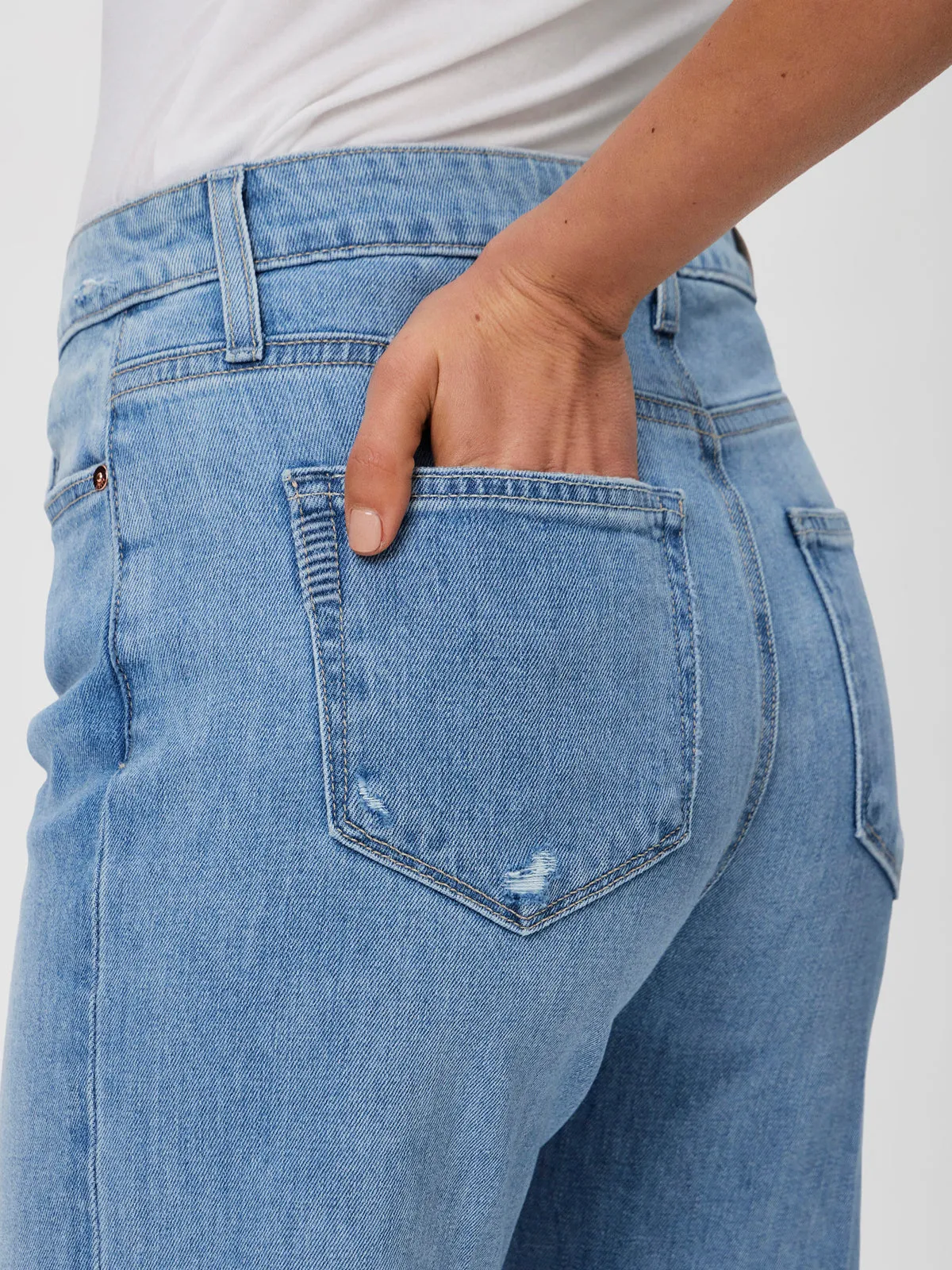 Leenah Wide Leg Jeans - Denim sold by iris product image thumbnail 5