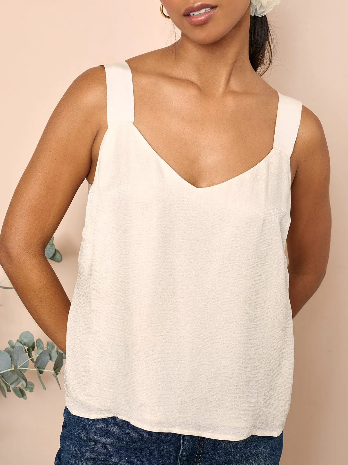 Opal Silk Blend Cami- Ecru sold by iris product image thumbnail 2