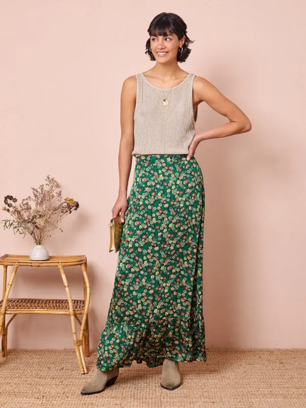 Alice Skirt -Autumn Fields Green made by iris