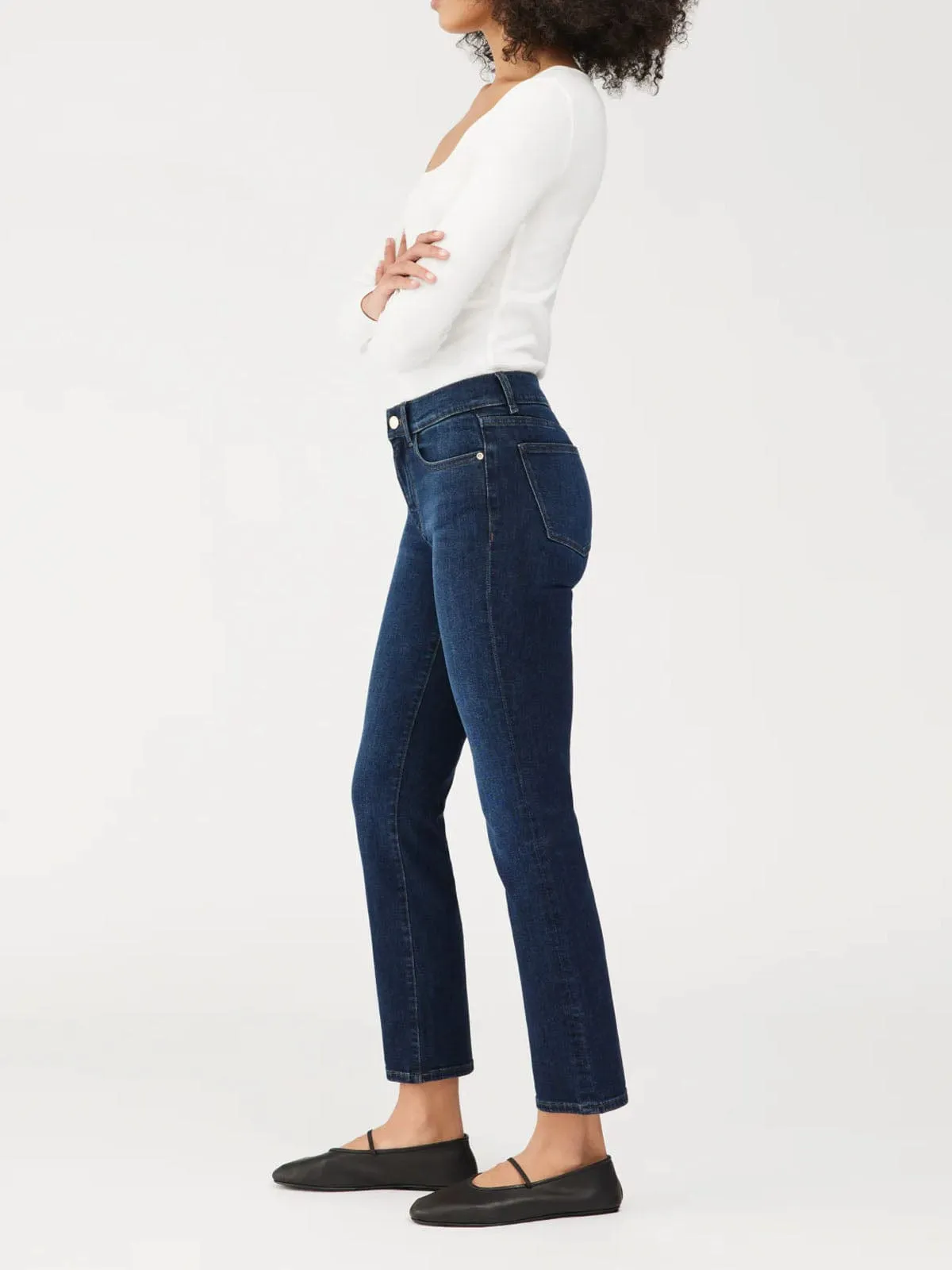Mara Straight Jean- Dark Denim sold by iris product image thumbnail 4