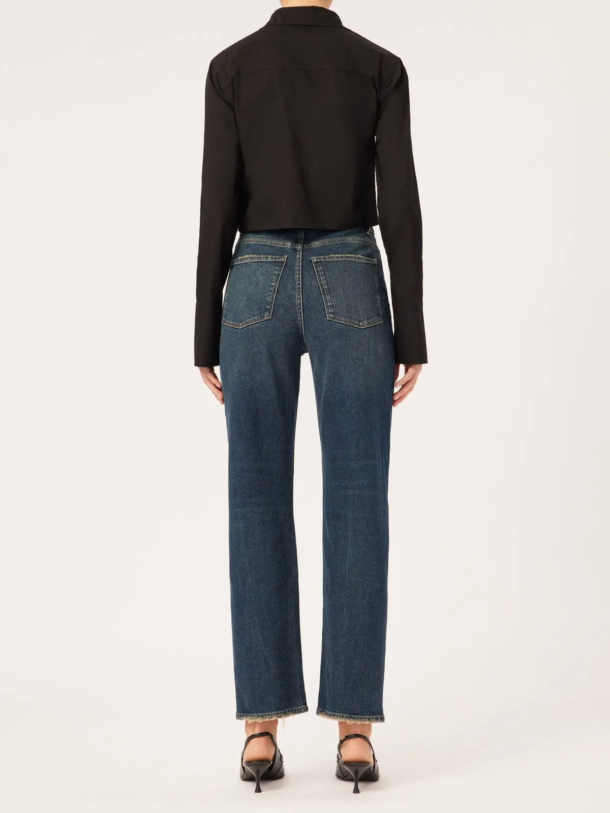 Enora Cigarette Jean- Washed Denim sold by iris product image thumbnail 4