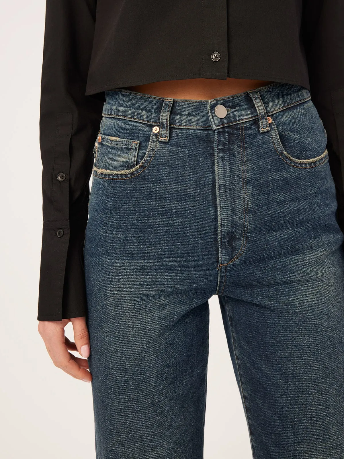 Enora Cigarette Jean- Washed Denim sold by iris product image thumbnail 5