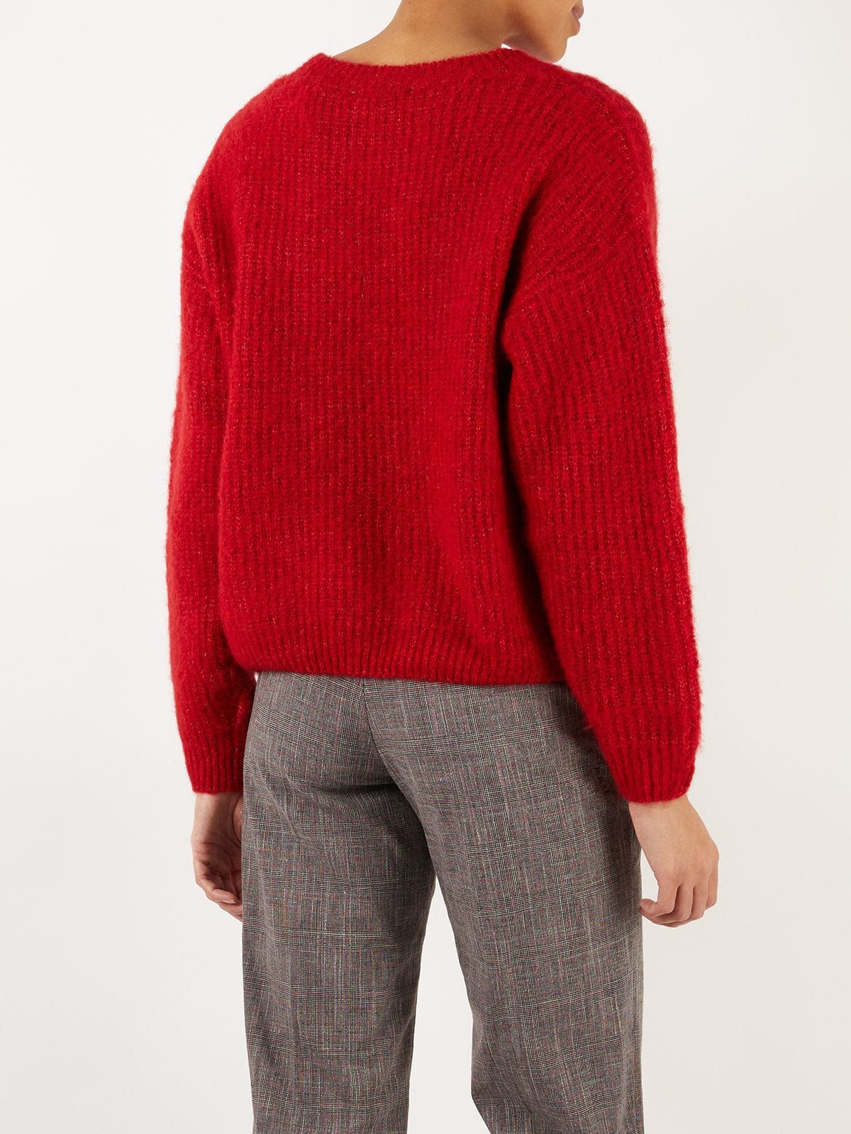 East Loose Knit Jumper- Red sold by iris product image thumbnail 3