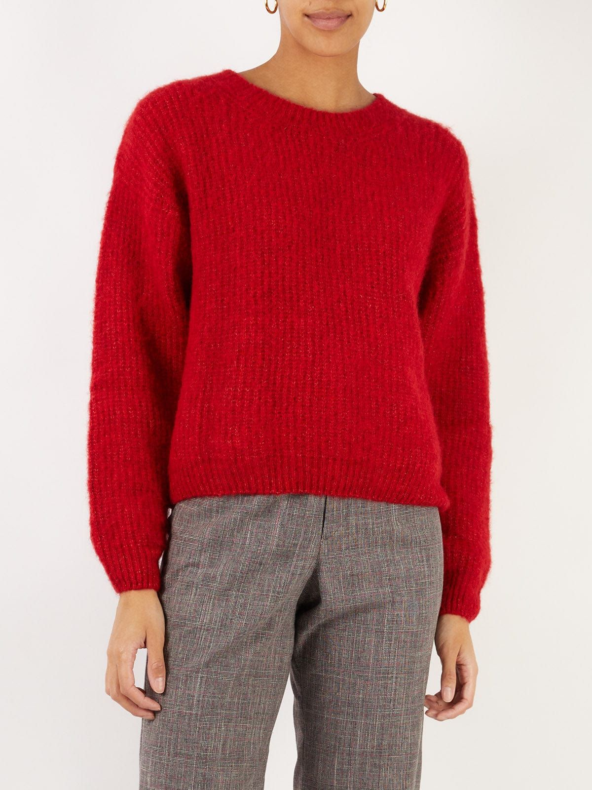 East Loose Knit Jumper- Red sold by iris product image thumbnail 2