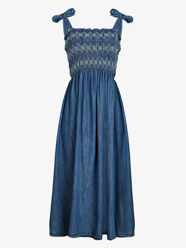 Sally Bando Dress – Denim sold by iris