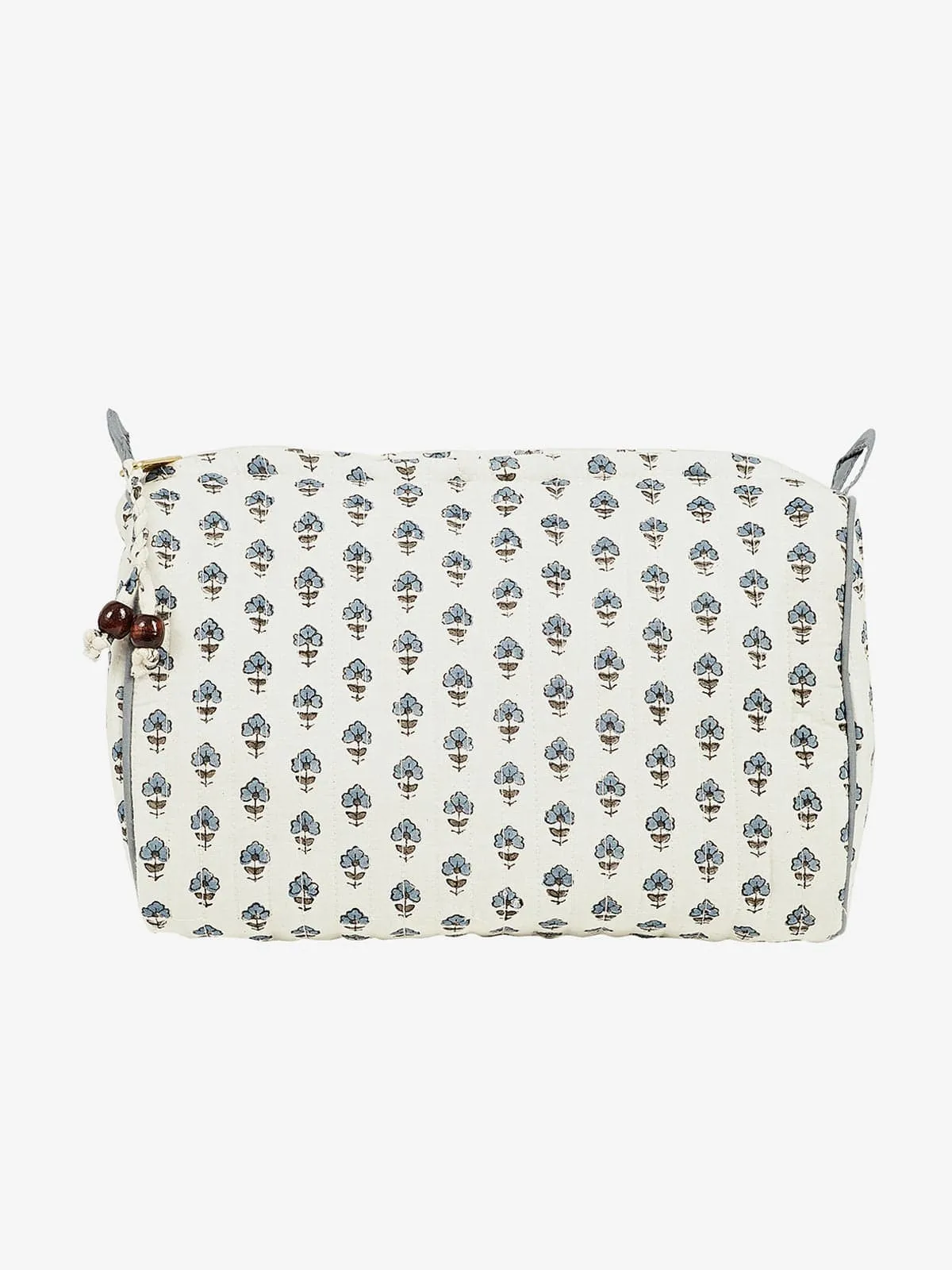 Quilted Cosmetic Bag Blue sold by iris