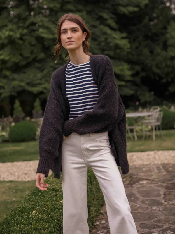 Leia Charcoal Cardigan sold by iris