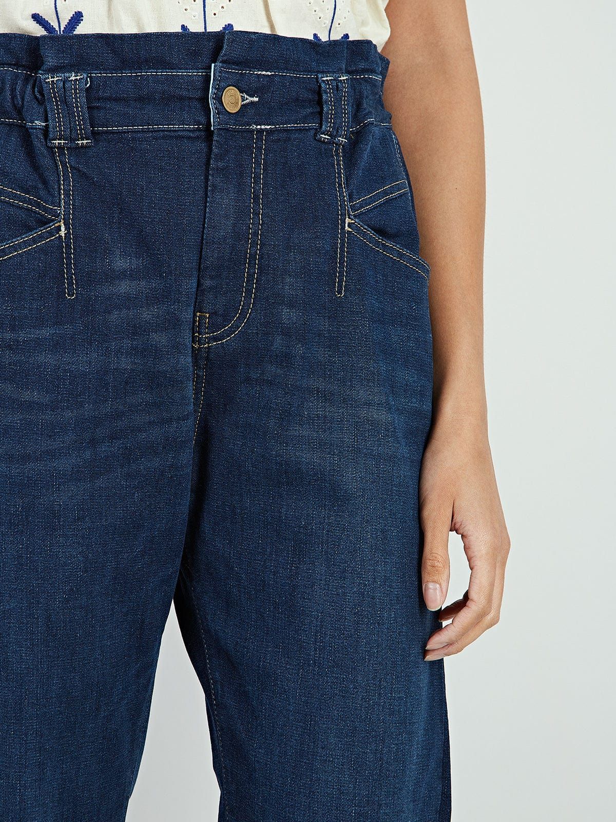 Paige Baggy Paper-Bag Cropped Jean sold by iris product image thumbnail 4