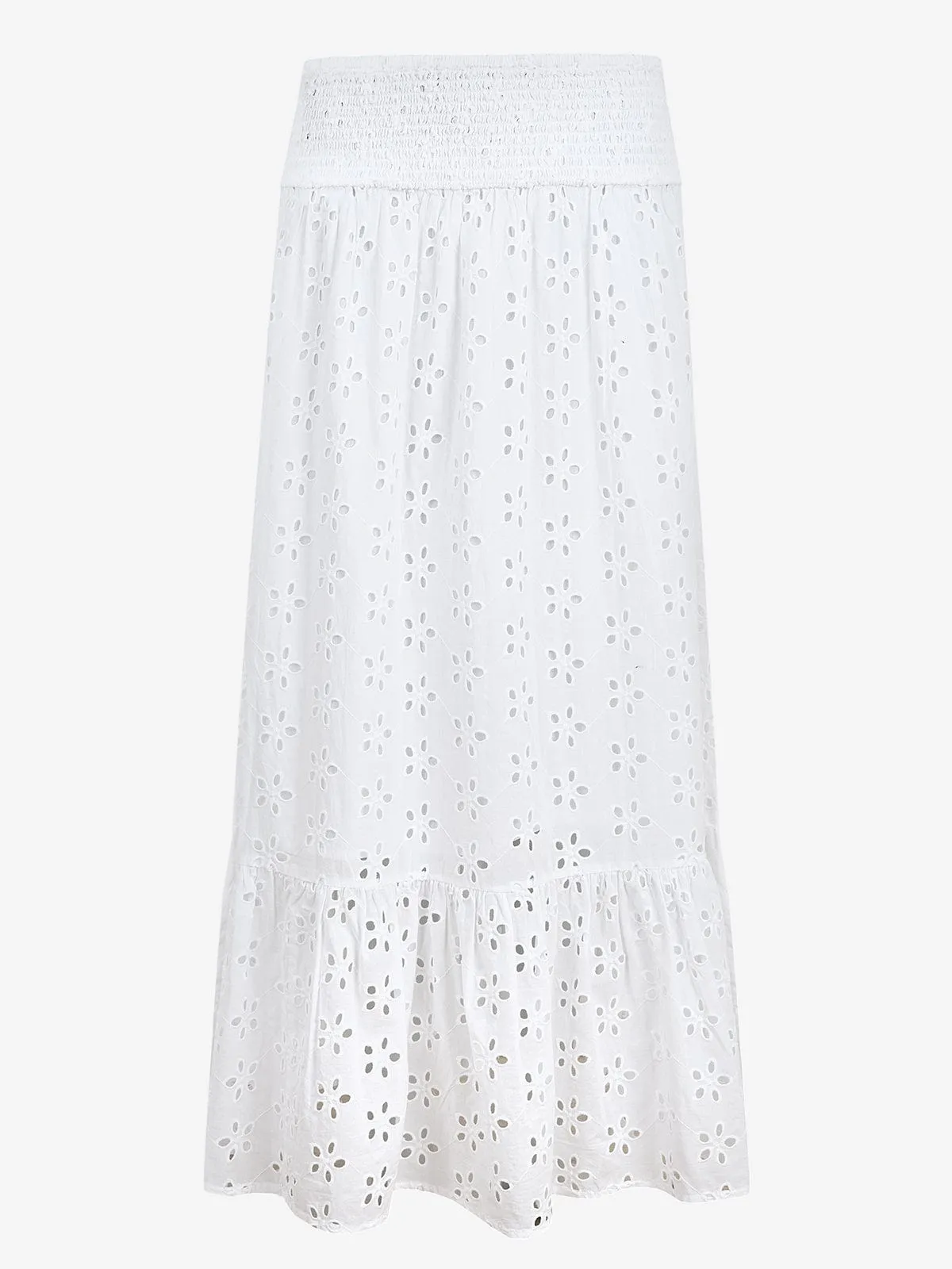 Isla Broderie Anglaise Skirt- White sold by iris product image thumbnail 2