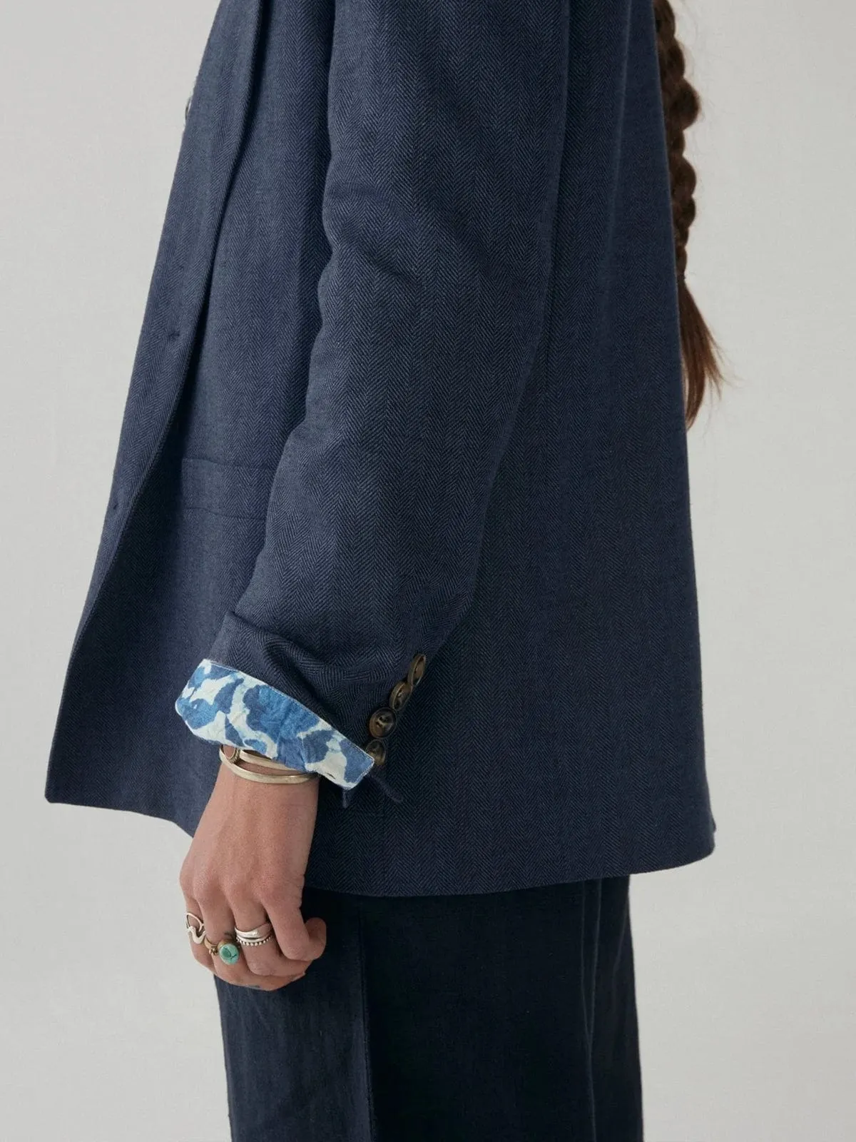 Emilia Jacket - Navy sold by iris product image thumbnail 4