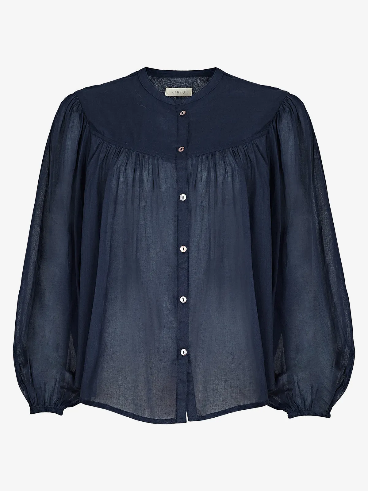 Lola Sheer Voile Blouse - Navy sold by iris product image thumbnail 5