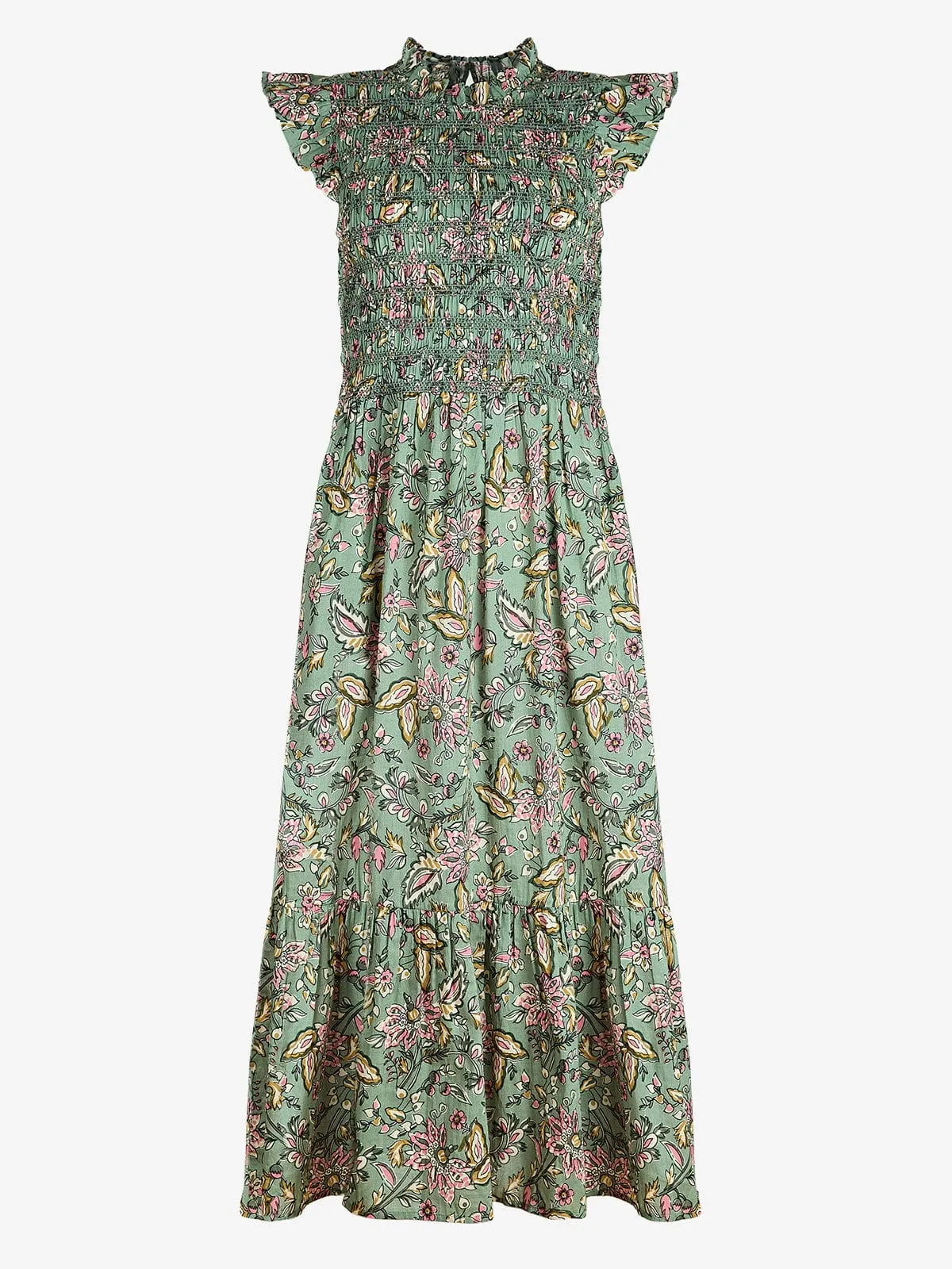 Freda Dress - Bali Flower Green sold by iris product image thumbnail 4