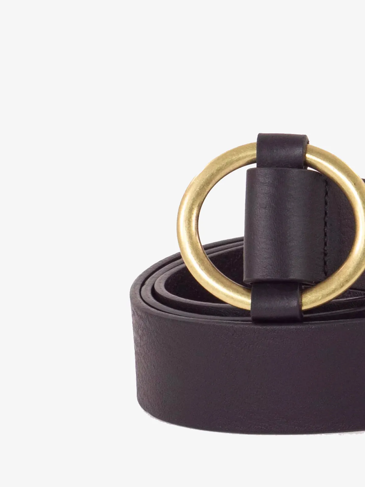 Tisao Leather Belt – Black sold by iris product image thumbnail 2