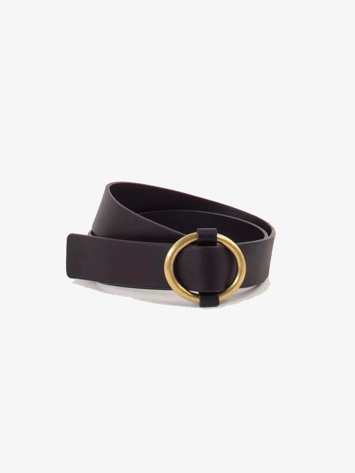 Tisao Leather Belt – Black sold by iris