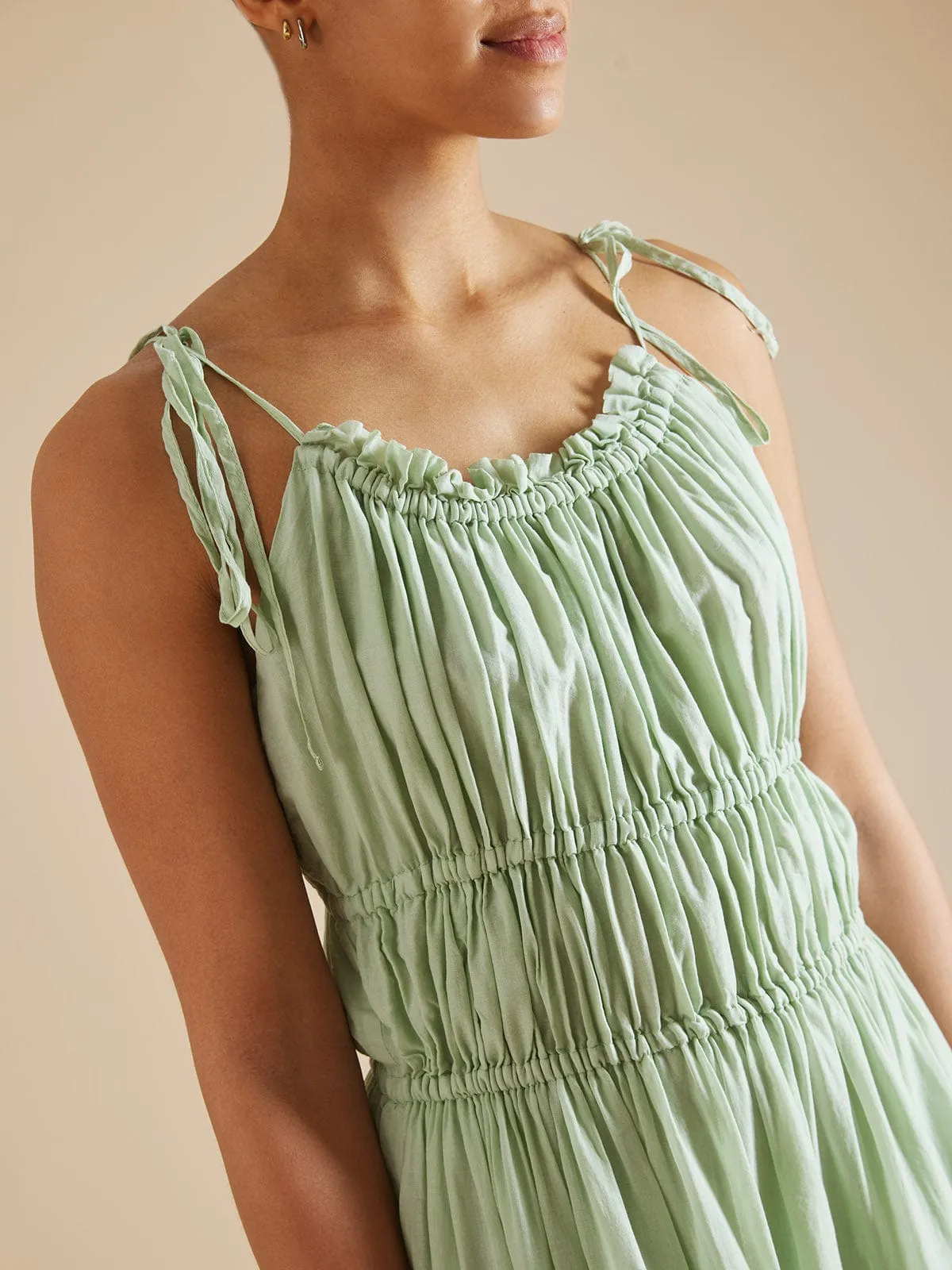 Valeria Long Dress – Mint sold by iris product image thumbnail 3