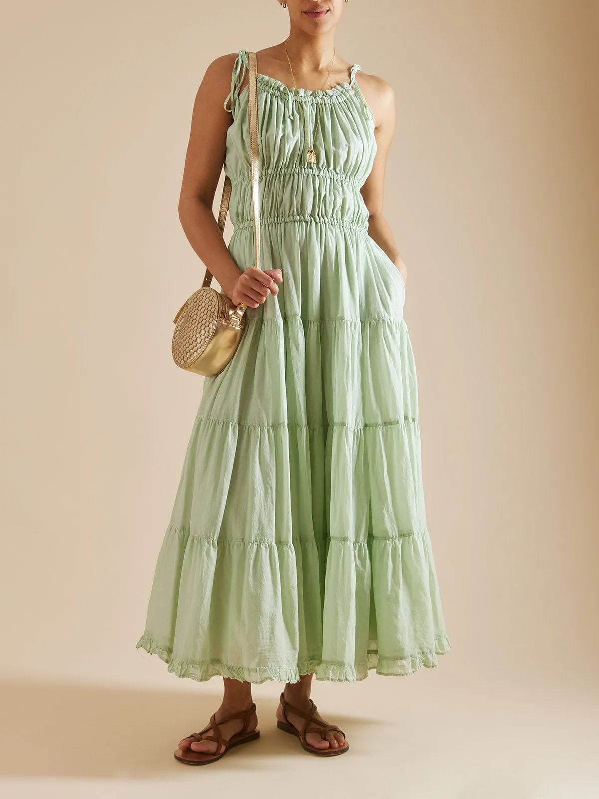 Valeria Long Dress – Mint sold by iris product image thumbnail 5