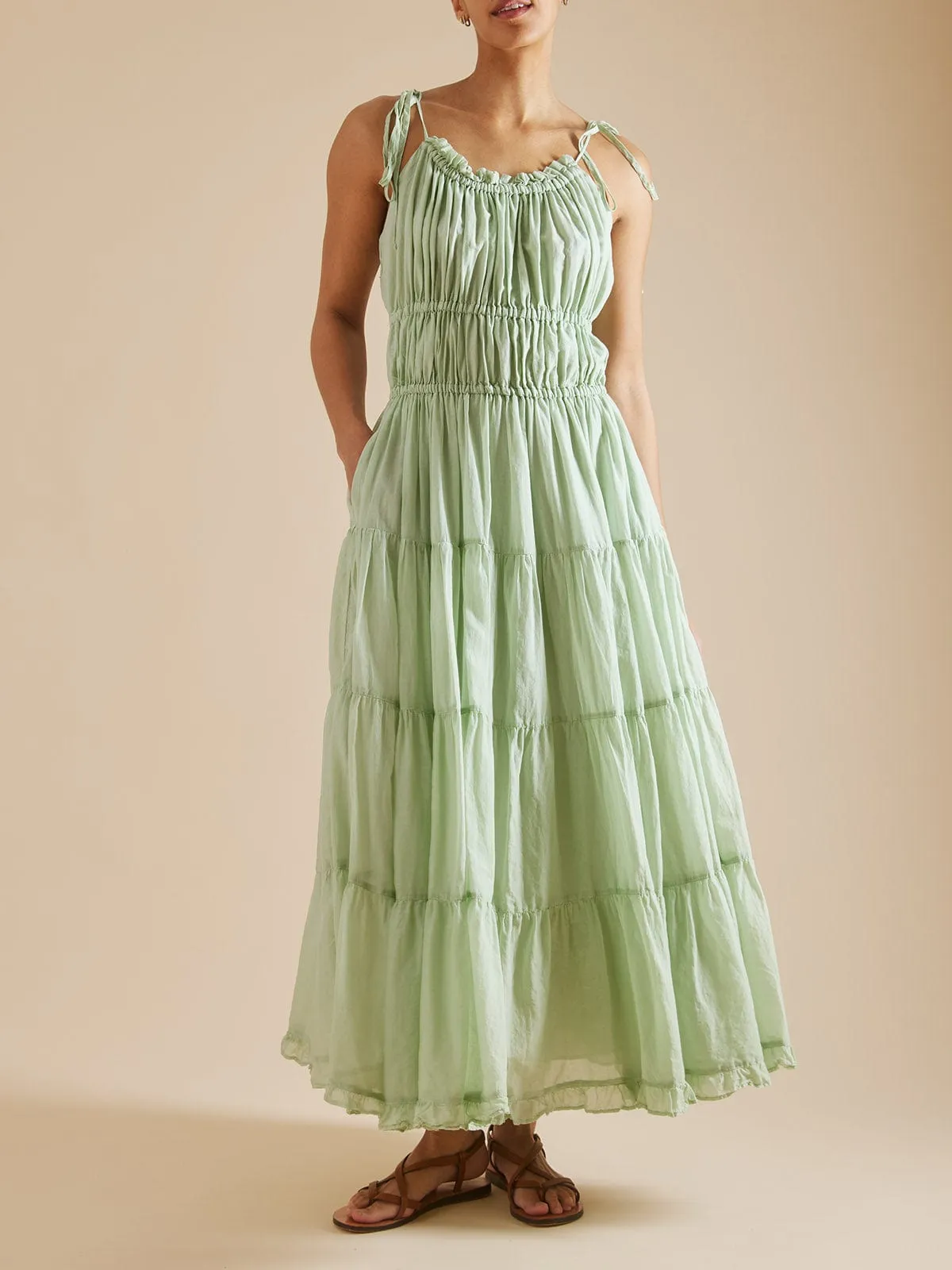Valeria Long Dress – Mint sold by iris product image thumbnail 2