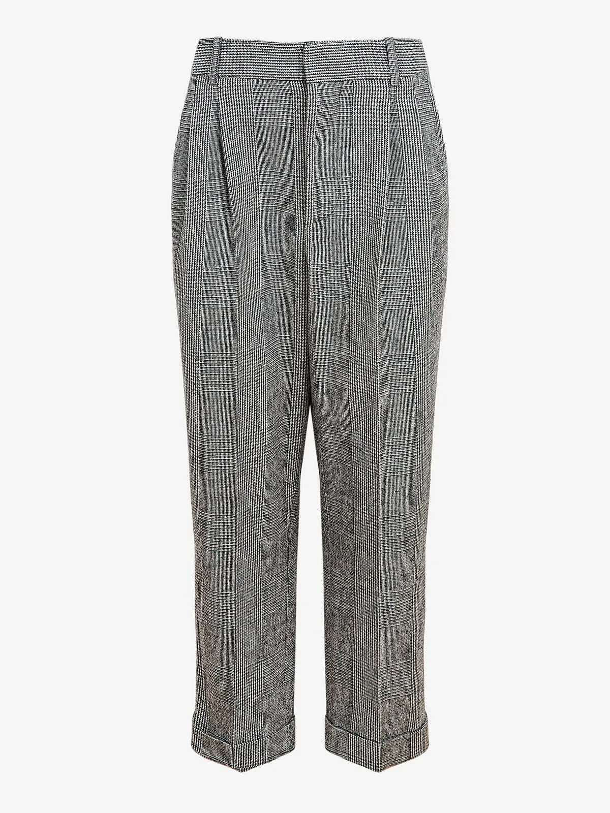 Sutton Tapered Check Trouser- Grey sold by iris product image thumbnail 4