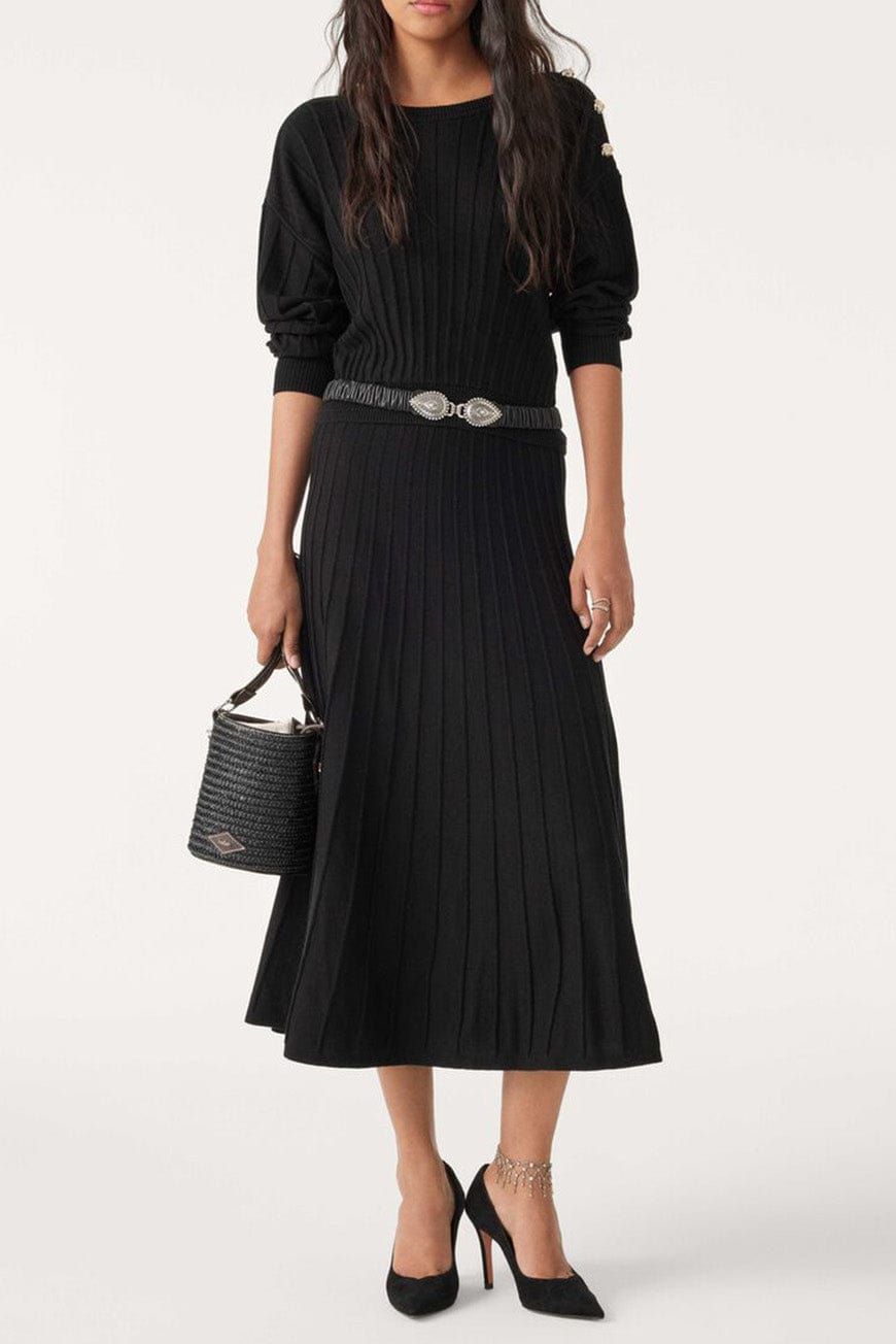 Jynx Pleated Knit Top- Black sold by iris product image thumbnail 3