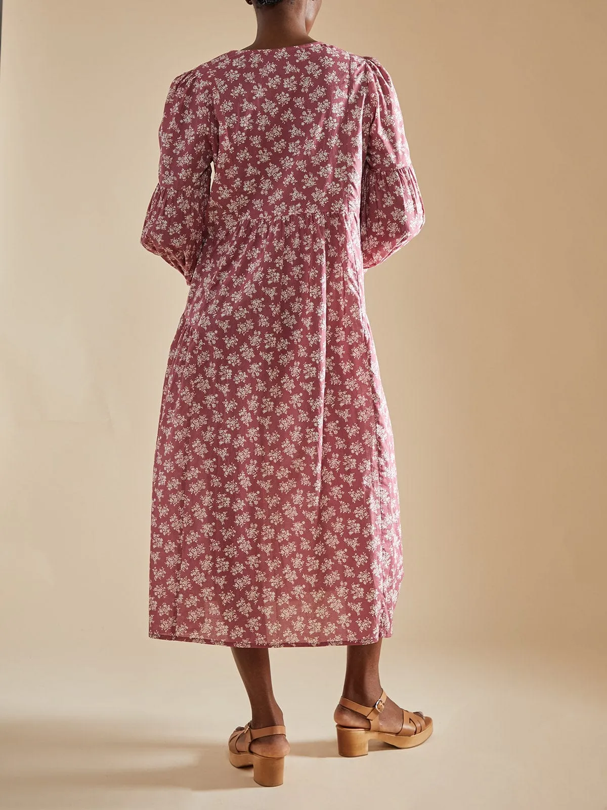 Jamiliah V Neck Dress - Rose Pink sold by iris product image thumbnail 4