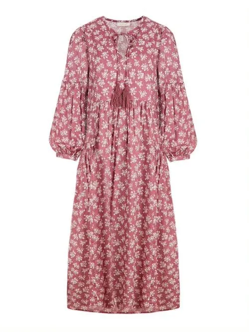 Jamiliah V Neck Dress - Rose Pink sold by iris product image thumbnail 5