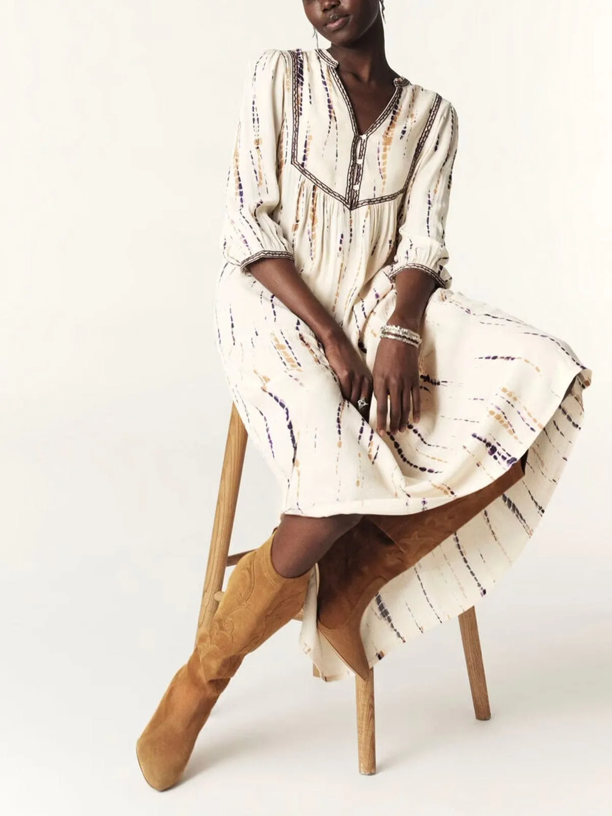 Isolde Tie Dye Dress sold by iris product image thumbnail 4