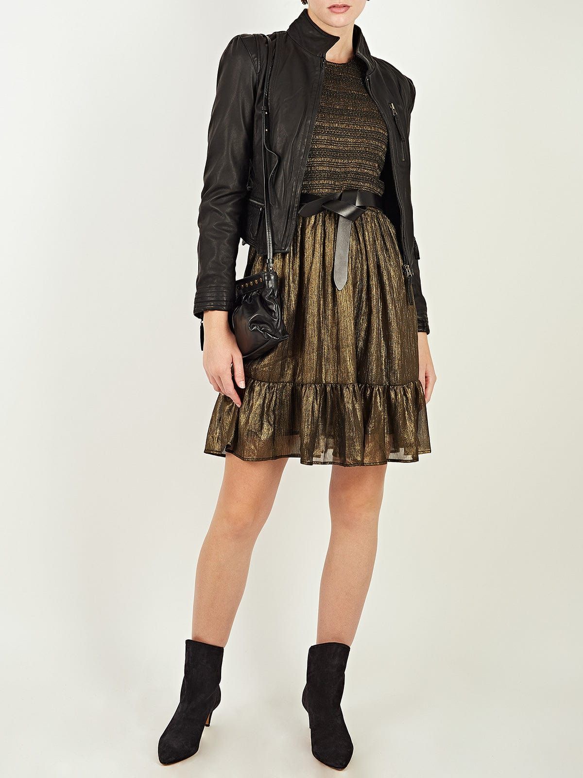 Freya Metallic-Crepe Mini-Dress sold by iris product image thumbnail 5