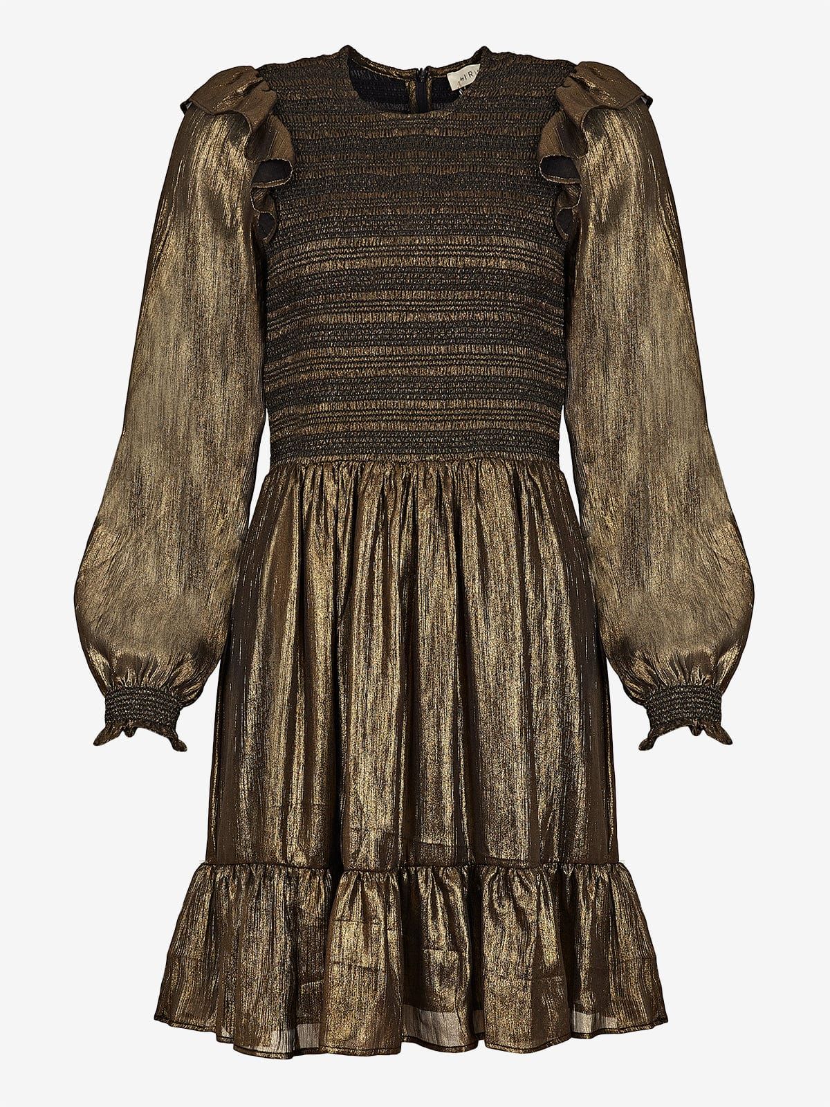 Freya Metallic-Crepe Mini-Dress sold by iris