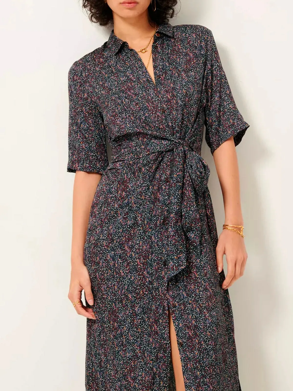 Christi Dress – Navy sold by iris product image thumbnail 4