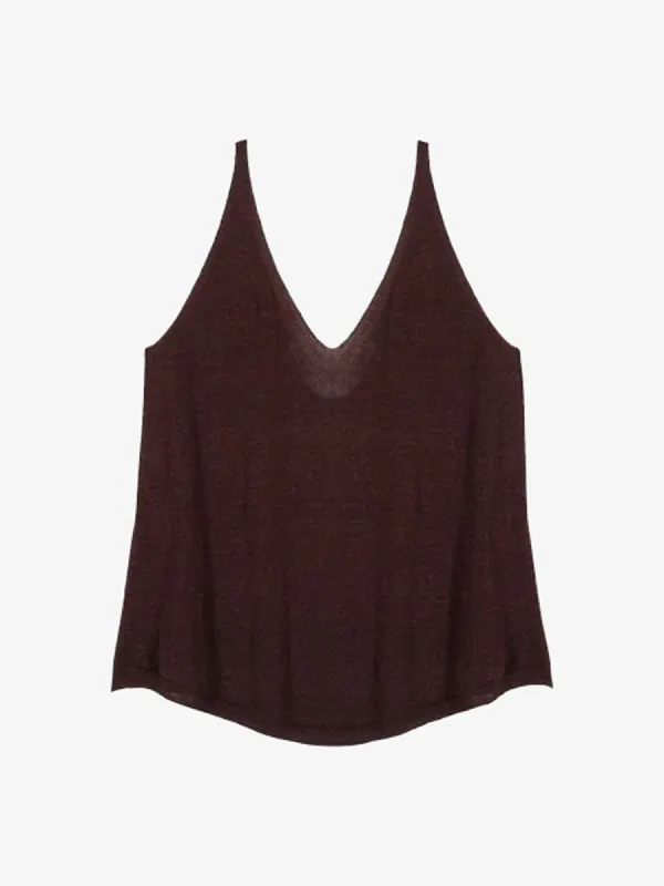 Dalil Vest Top- Brown made by iris