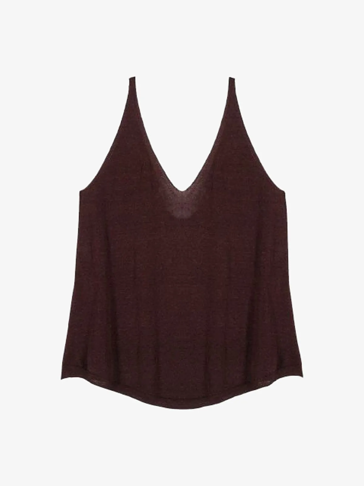 Dalil Vest Top- Brown sold by iris