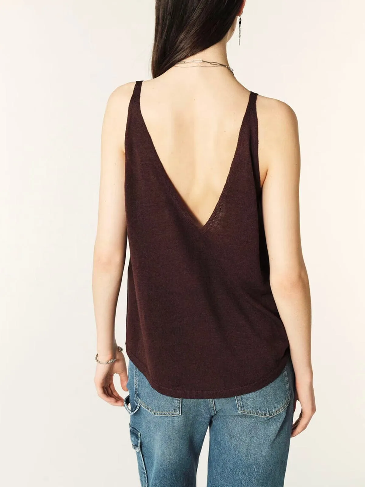 Dalil Vest Top- Brown sold by iris product image thumbnail 3