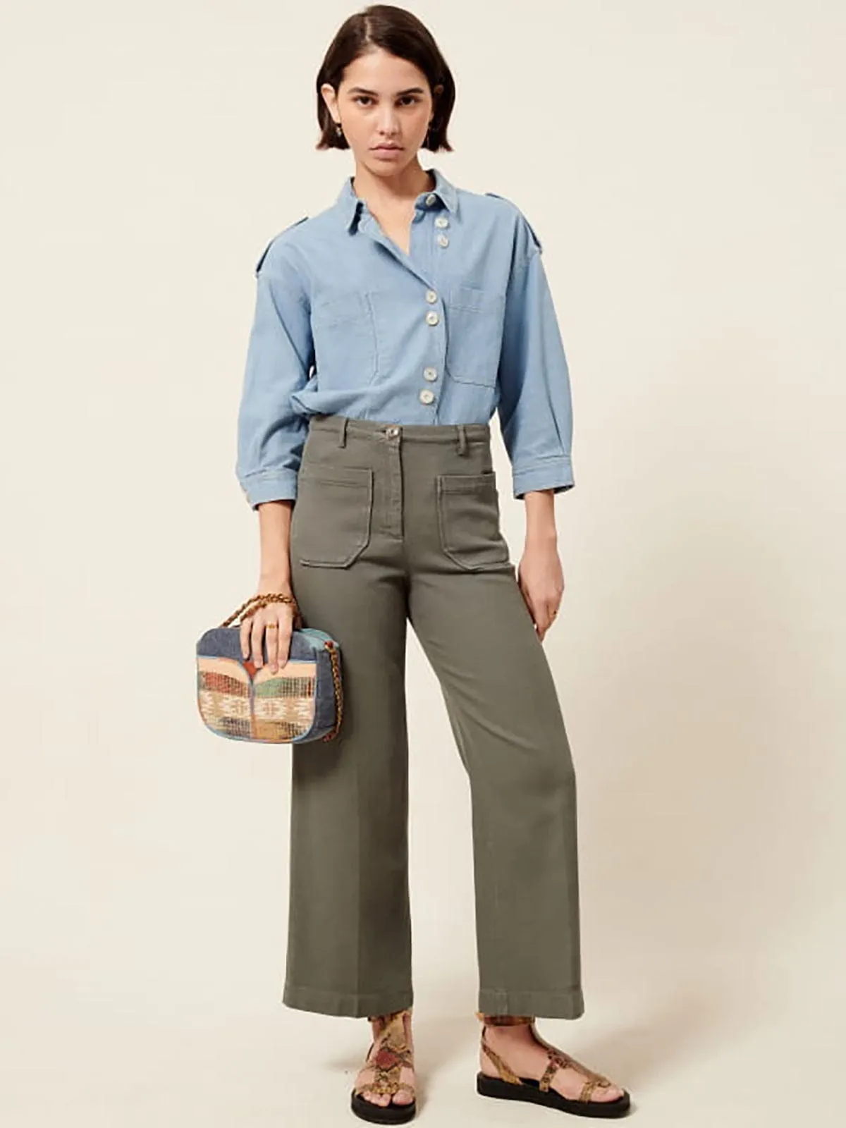 Hendrick Straight Leg Trousers sold by iris