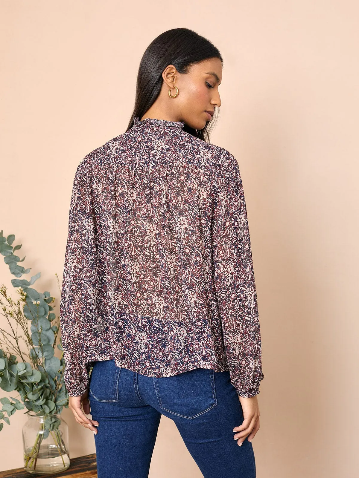 Imae Frill neck blouse sold by iris product image thumbnail 3