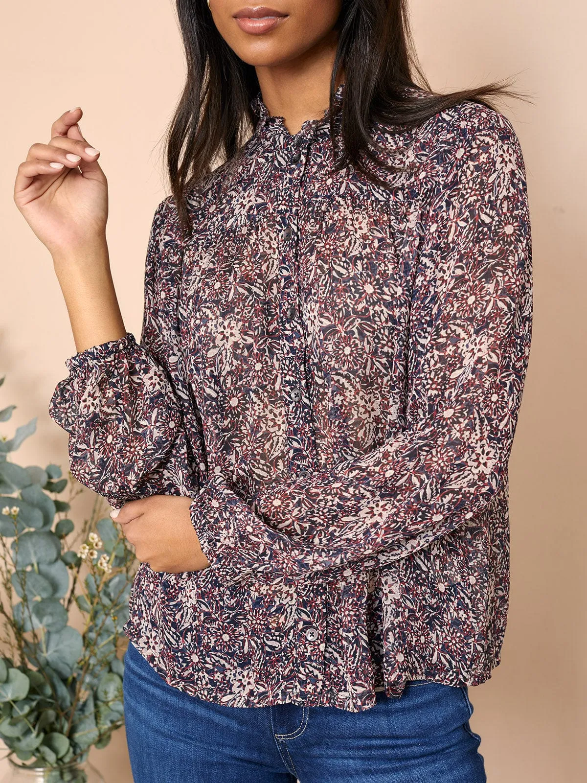 Imae Frill neck blouse sold by iris product image thumbnail 2