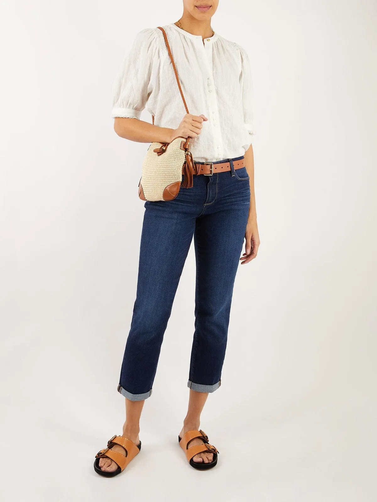 Kimia Cotton-Dobby Short Sleeve Blouse sold by iris product image thumbnail 5