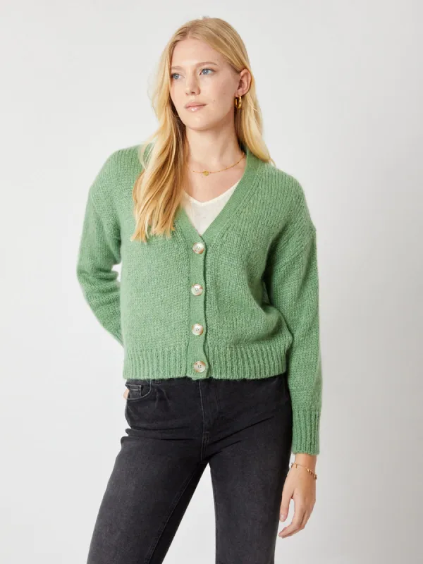 Gemma Cardigan Green made by iris