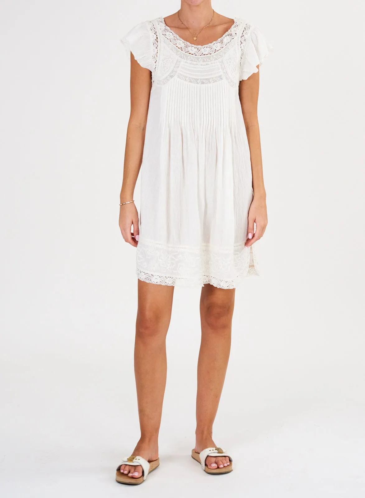 Loria Lace Dress – Ecru sold by iris product image thumbnail 2