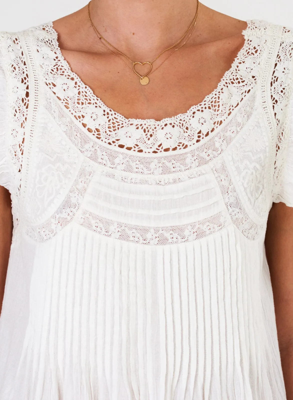 Loria Lace Dress – Ecru sold by iris product image thumbnail 4