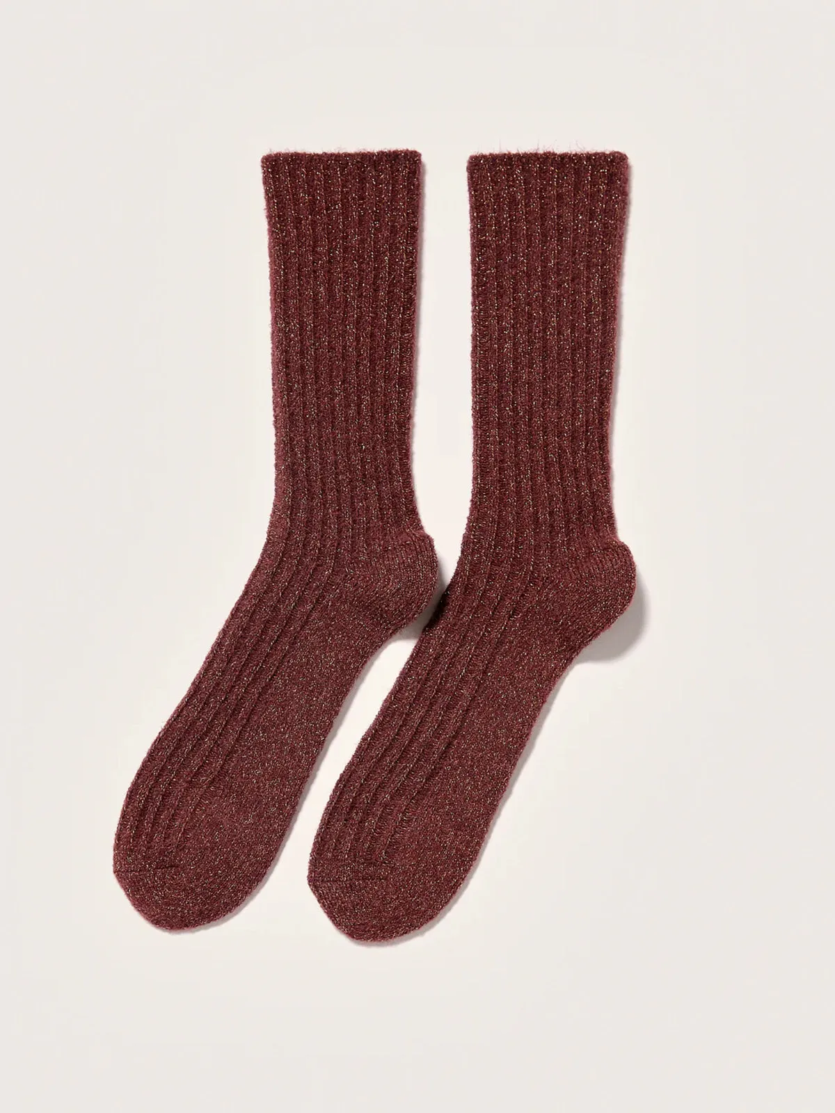 Sito Lurex Socks - Burgundy sold by iris