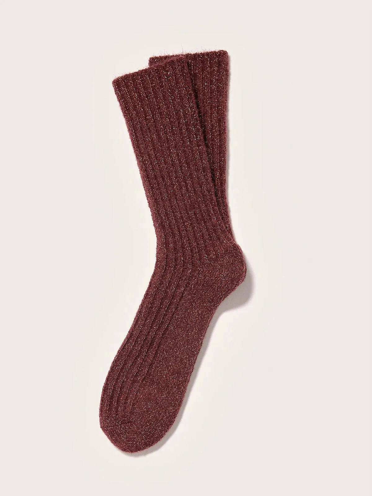 Sito Lurex Socks - Burgundy sold by iris product image thumbnail 3