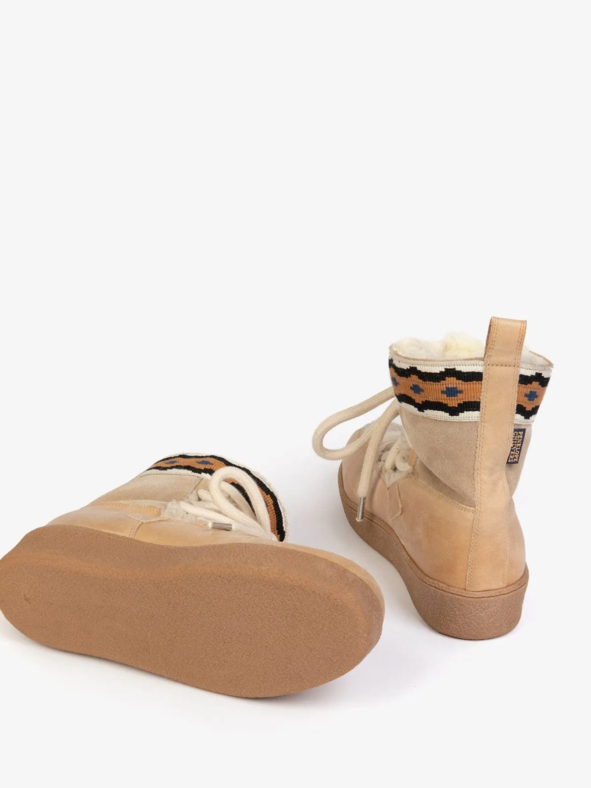 Cosmos Suede Boots- Beige sold by iris product image thumbnail 4