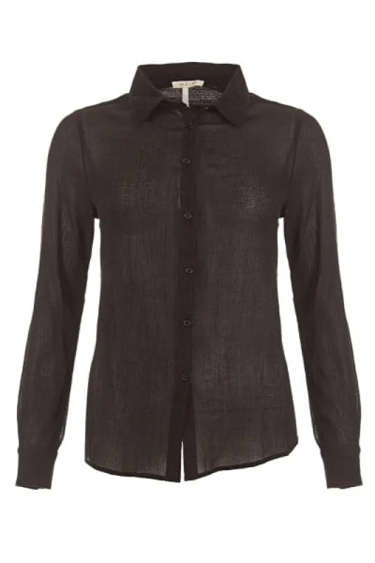 Ilyssa Cheesecloth Button Down Shirt made by iris