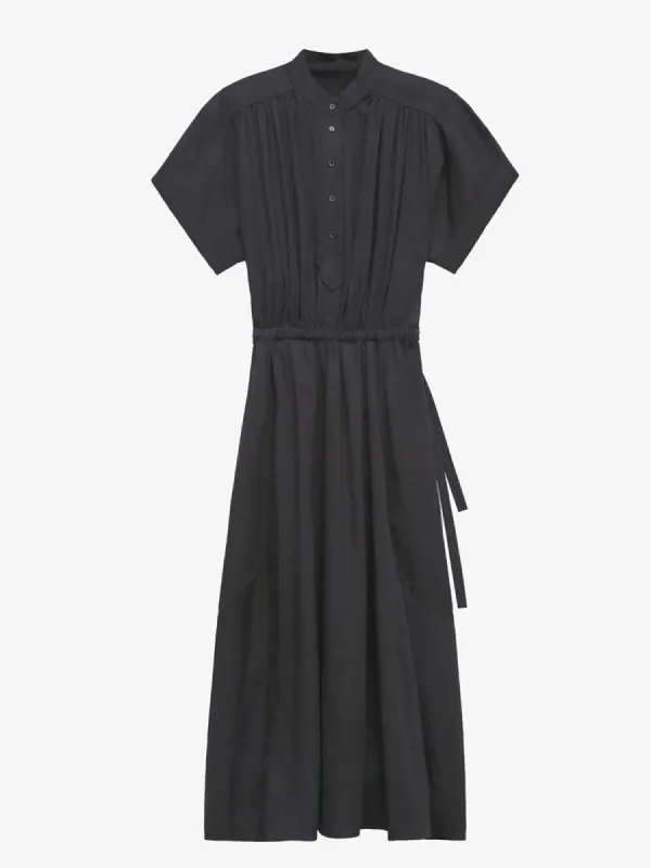 Valenica Shirt Dress – Black sold by iris